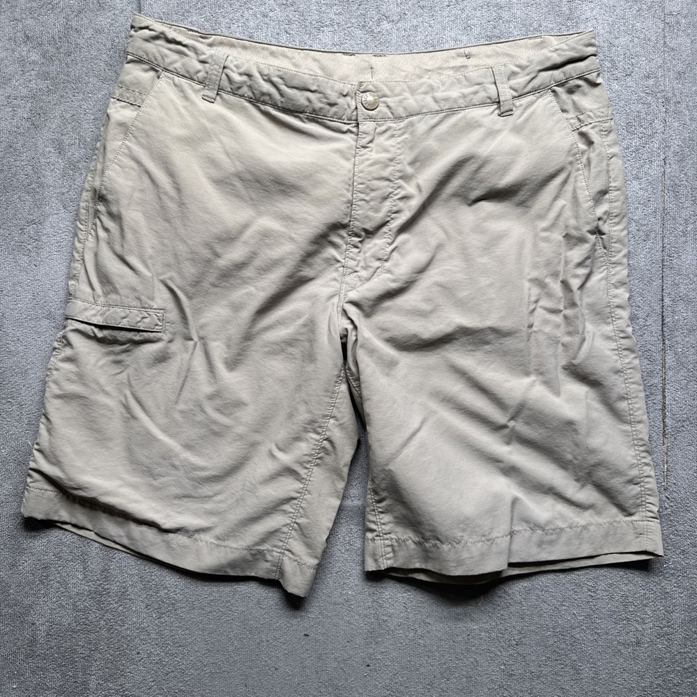 The North Face Mens Cargo Shorts Khaki Size 38 Rip Stop Hiking Outdoor Trail